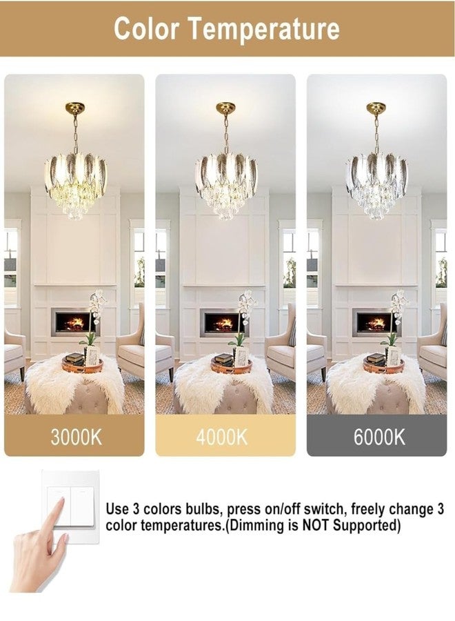 Cruv Crystal Chandelier for Dinint Table, Jhumar, Jhoomar for Bedroom, Hotels, Restaurants and Cafe (Feather Exqusite Design, 500 mm) - Image 3